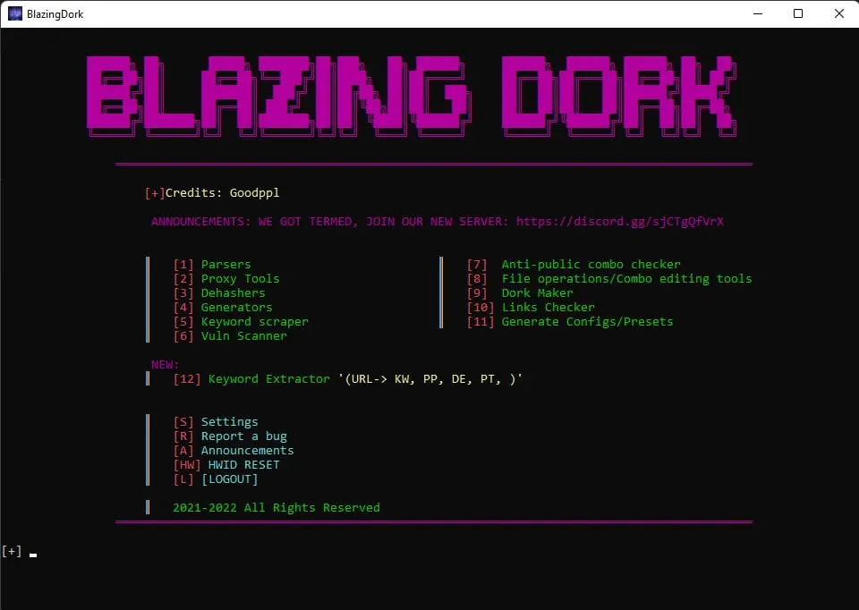 Blazing Dork v1.4
